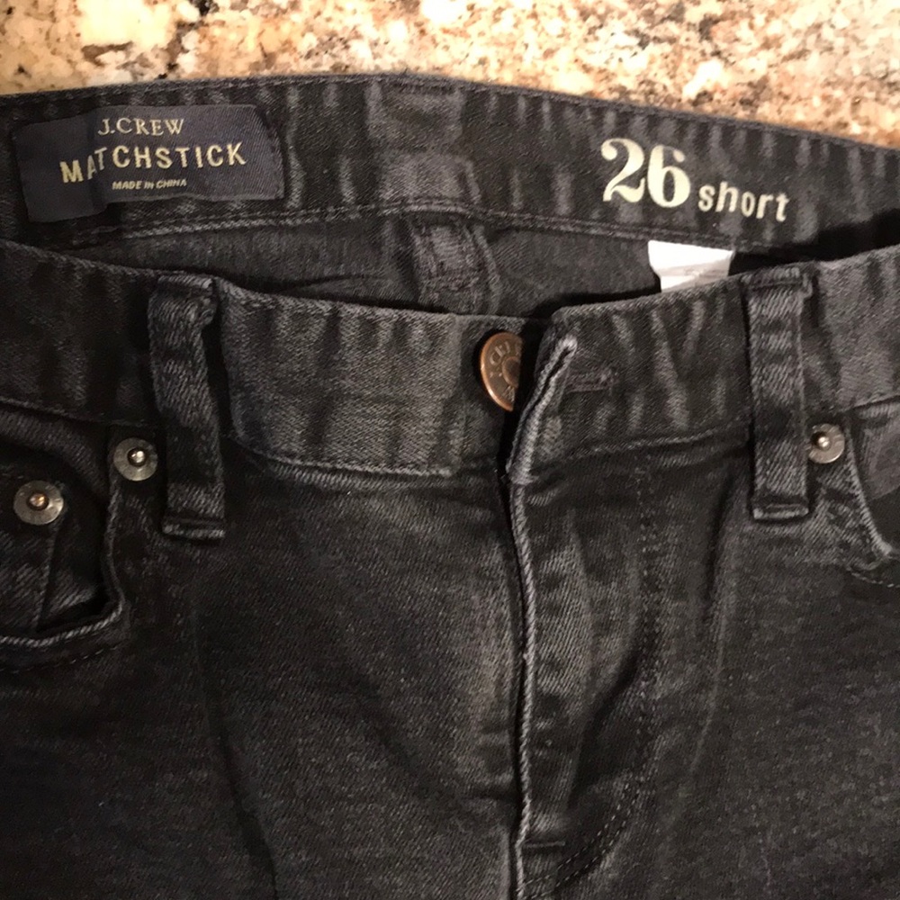 JCrew straight leg Black Jeans